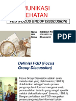 Komunikasi Kesehatan: FGD (Focus Group Disscusion)