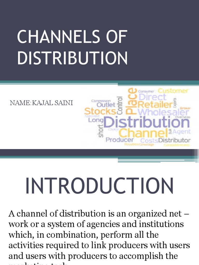 Channels of Distribution | PDF | Retail | Business Economics