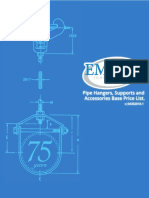 Pipe Hangers, Supports and Accessories Base Price List