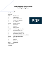 Format Penyusunan Laporan Lengkap