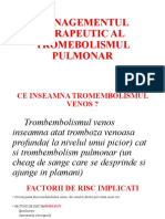 Managementul Terapeutic Al Tromebolismul Pulmonar