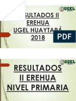 Resultados II Erehua - Ugel Huaytara - 2018