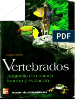 Vertebrados Anatomia Comparada Funcion y Evolucion