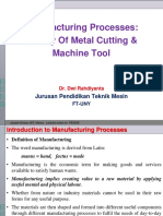 Teori Pemesinan Dasar - Theory of Metal Cutting & Machine Tool