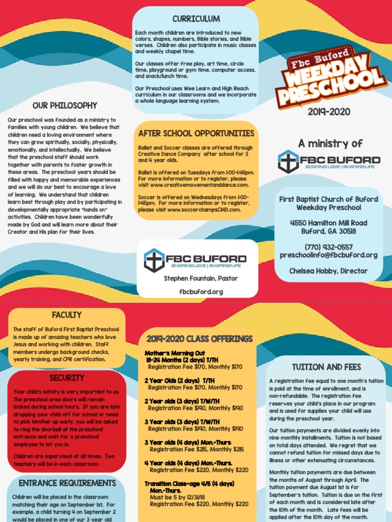 2019-2020 Info Brochure | Tuition Payments | Fee | Free 30-day Trial ...