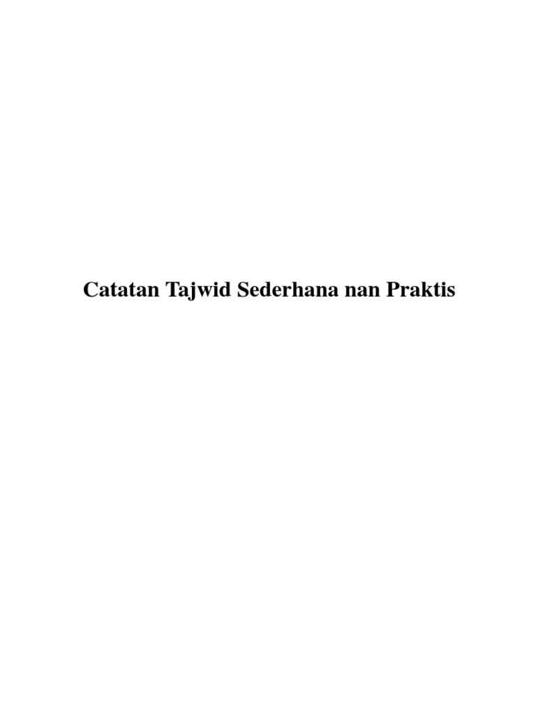 Tajwid Nahwu Shorof Internet Archive