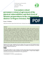 Correlation of secondary school personnel’s extent of agreement of the physical vulnerabilities and their level of disaster preparedness in the congressional district I of Negros Oriental, Philippines
