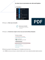 Procédure Microsoft Update 2018
