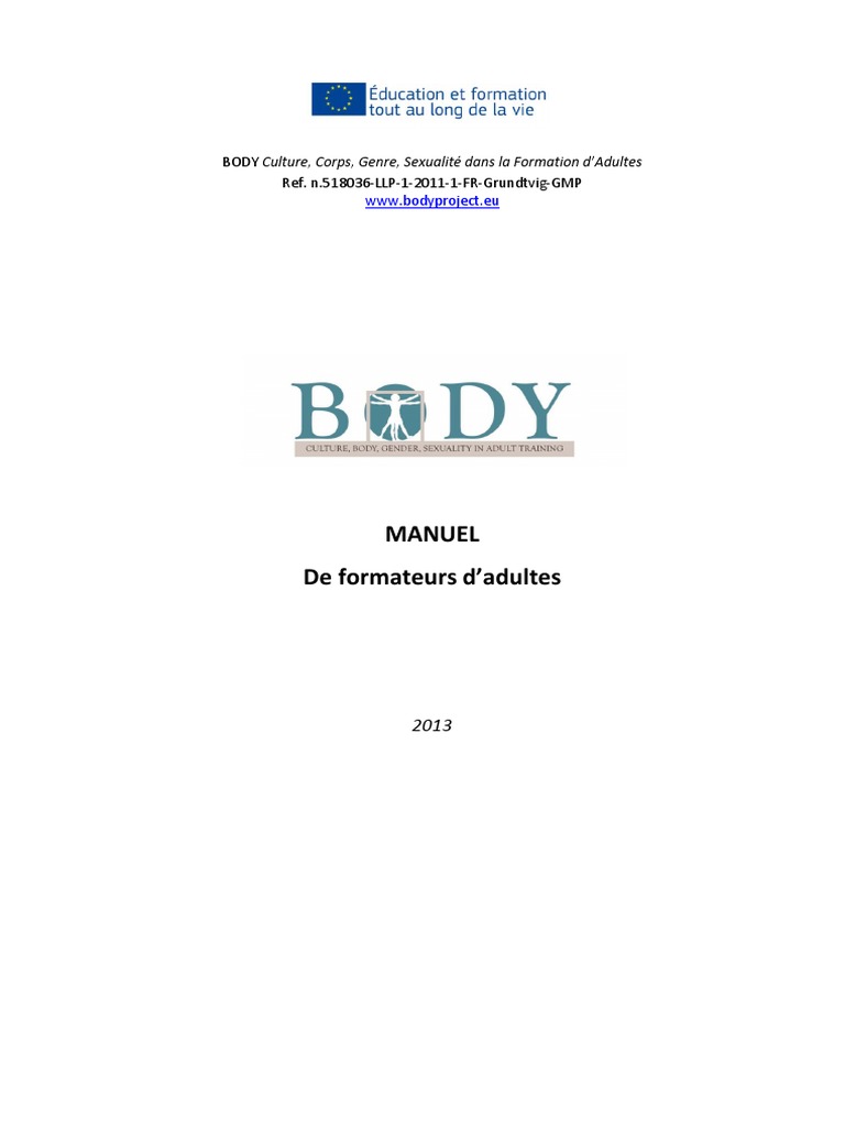 Manual Du Formateur PDF PDF Sexe Études des genres