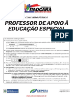 Professor de Apoio À Educação Especial