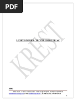 Light Dimmer Circuit Using Triac