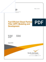 Fuel Efficient Diesel Particulate Filter (DPF) Modeling and Development