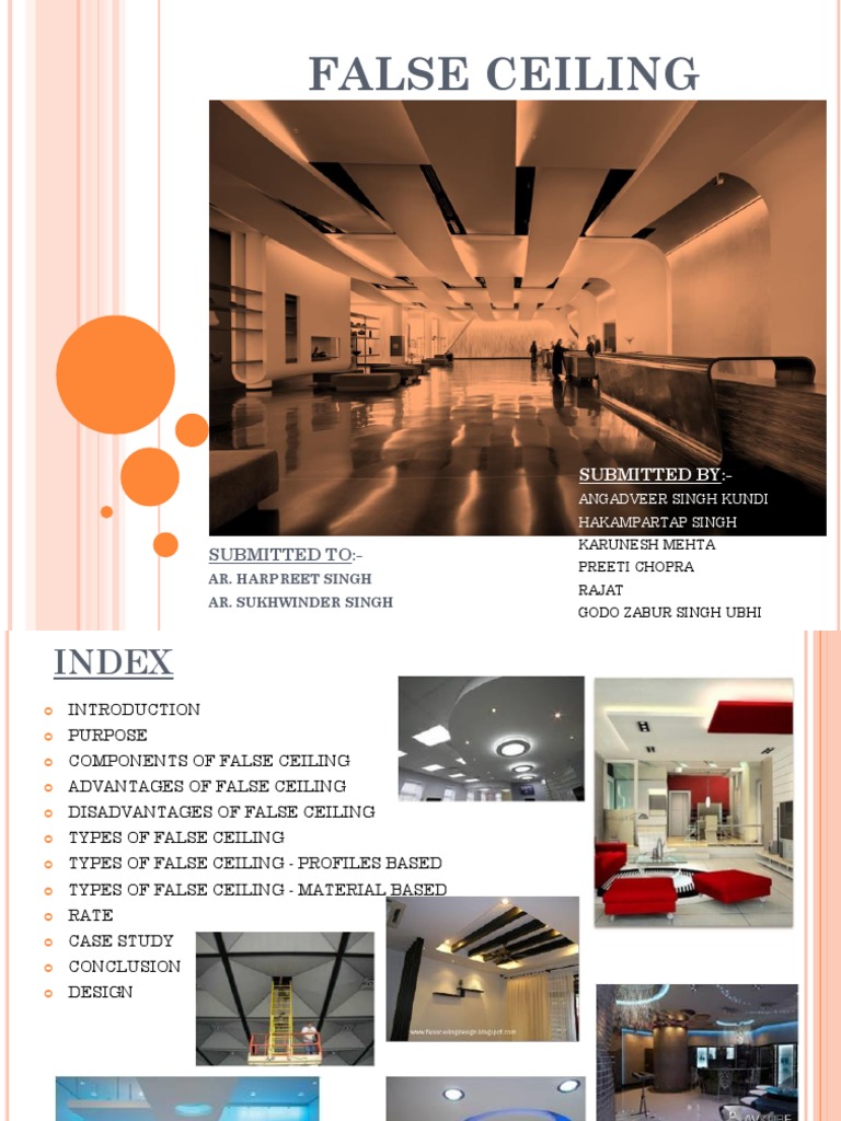 Bc False Ceiling Report 1 Pptx Ceiling Architectural Design