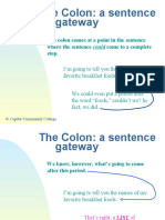 The Colon: A Sentence Gateway