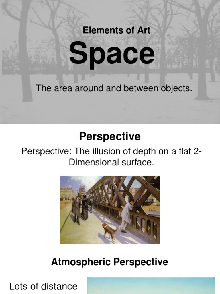 Understanding Space in Art Elements | PDF