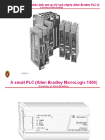 A PLC System: CPU Module (Left) and An I/O Rack (Right) (Allen Bradley PLC-5)