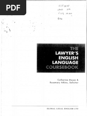 The Lawyers English Language Coursebook