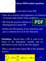 Lec 4 Second Order Linear Differential Equations