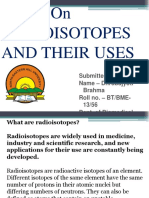 Report On Radioisotopes and Their Uses
