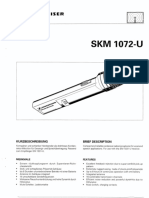 SKM 1072-U Service Manual
