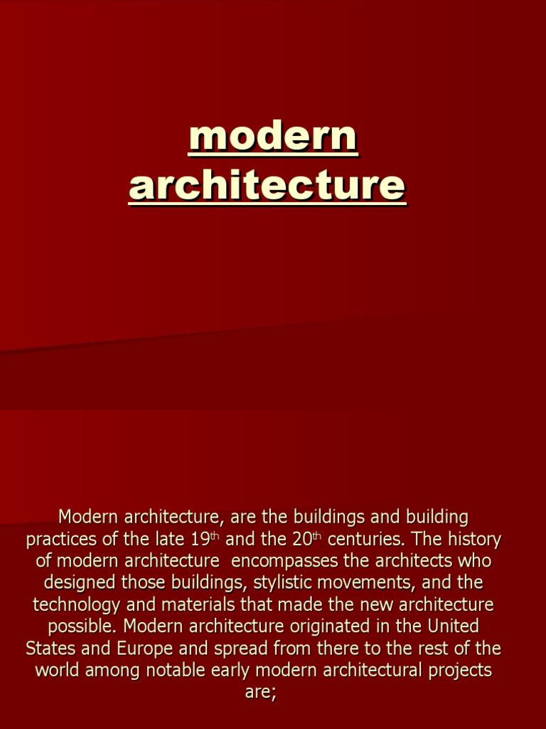 Modern Architecture: History and Innovations | PDF | Cast Iron ...