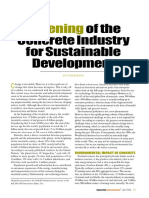 Greening: of The Concrete Industry For Sustainable Development