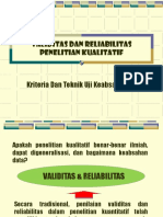 Uji Keabsahan Data Pada Penelitian Kualitatif