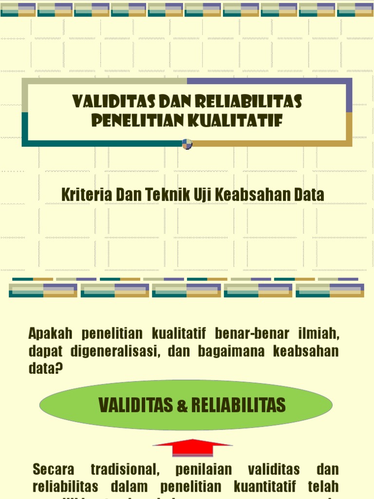 Uji Keabsahan Data Pada Penelitian Kualitatif