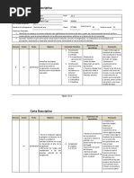 Carta Descriptiva Historia Del Arte