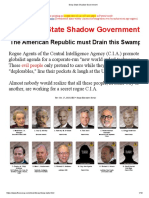 The Deep State or Shadow Government