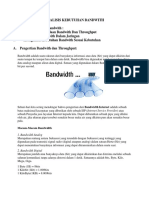 Materi Bandwidth Jaringan