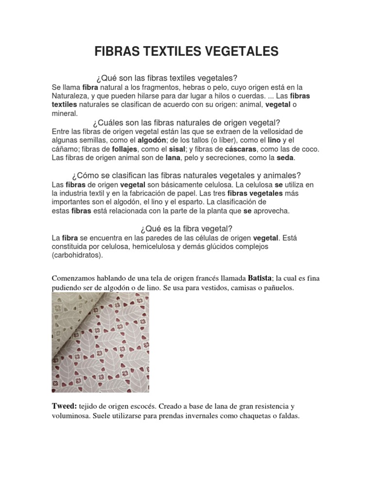 Riego Falange intercambiar Blanca Fibras Textiles | PDF | Textiles | Ropa de cama