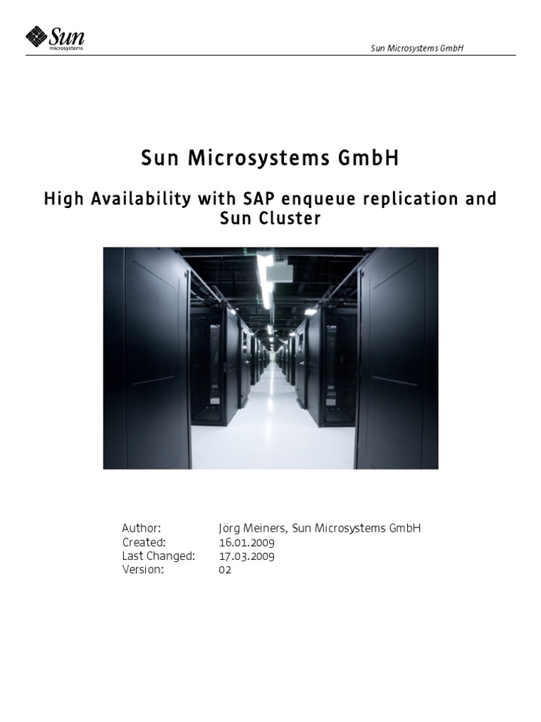 HA With Sap en Queue Replication and Sun Cluster V02 | PDF