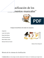 “Clasificación de Los Instrumentos Musicales” (1)
