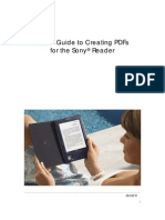 Creating PDF Files for the Sony Reader