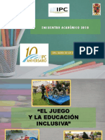 El Juego y La Educacion Inclusiva (PPT Inicial)