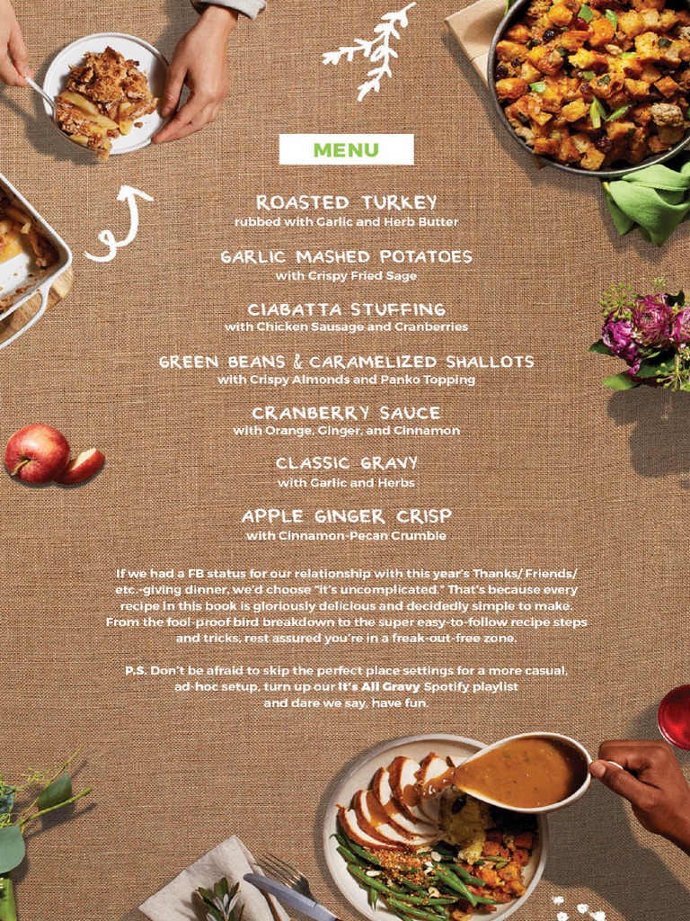 HelloFresh Thanksgiving Recipes | PDF