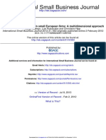 International Small Business Journal: Organizational Innovation in Small European Firms: A Multidimensional Approach