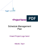 Schedule MGMT Plan