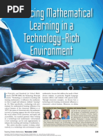 Enhancing Mathematical Learning in A Technology-Rich Environment