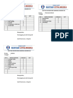 DAFTAR INVENTARIS KAMAR OK