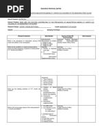 Research Proposal Matrix