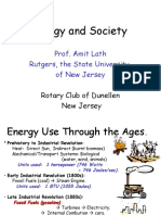 Energy and Society: Prof. Amit Lath Rutgers, The State University of New Jersey