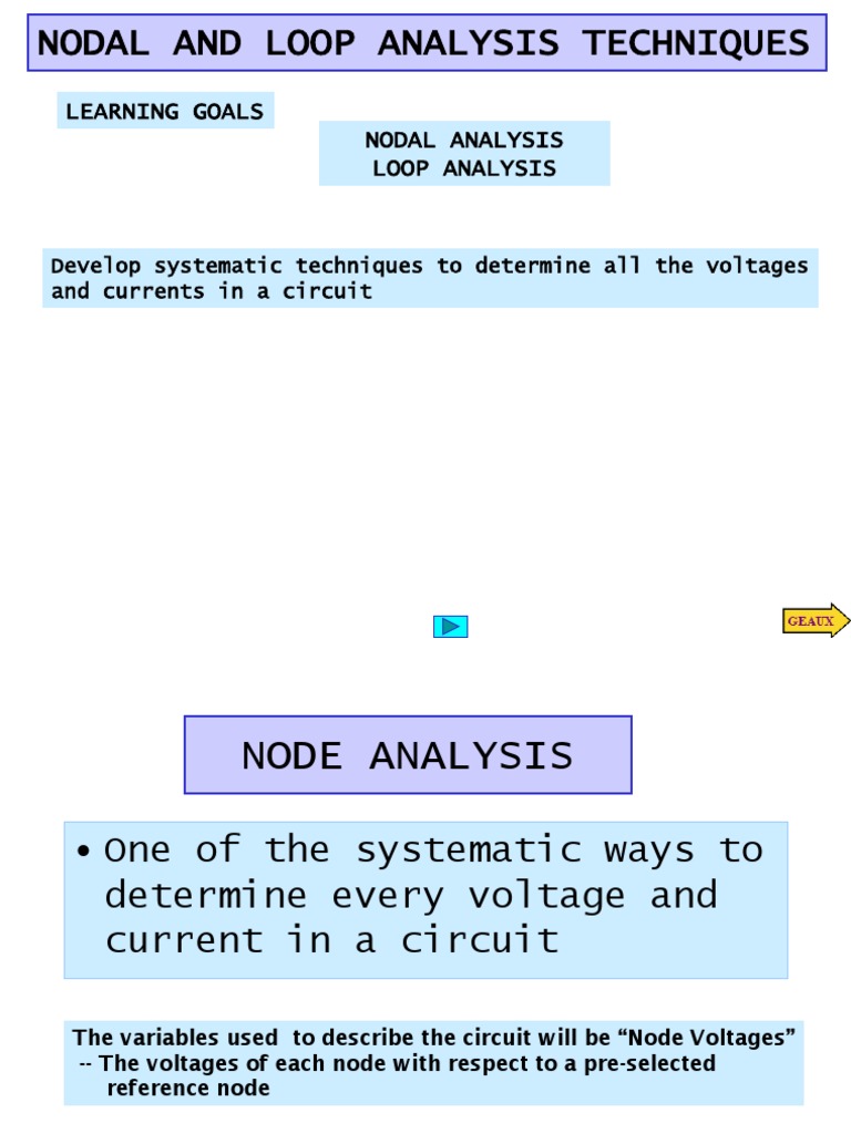 Nodal and Loop Analysis Techniques | PDF | Visual Cortex | Electrical ...