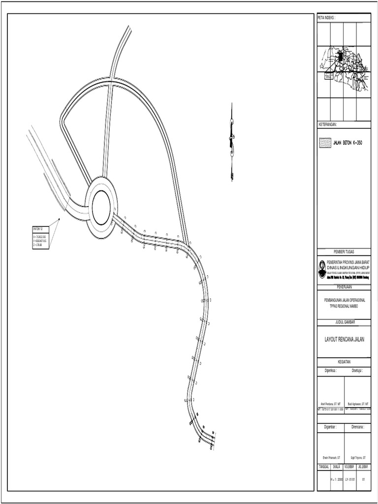 Layout Rencana Jalan TPPAS Nambo | PDF