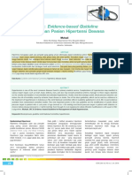 JNC 8: Evidence-based Guideline for Management of Adult Hypertension