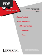 Lexmark T652-T654 Service Manual