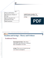 Taxes On Savings: 22.1 Taxation and Savings - Capital Income Taxation The