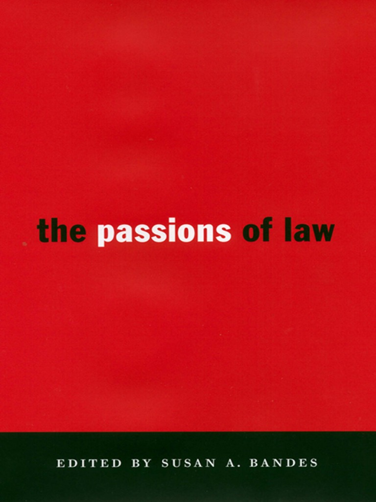 Bandes-The Passions of Law | Emotions | Self-Improvement