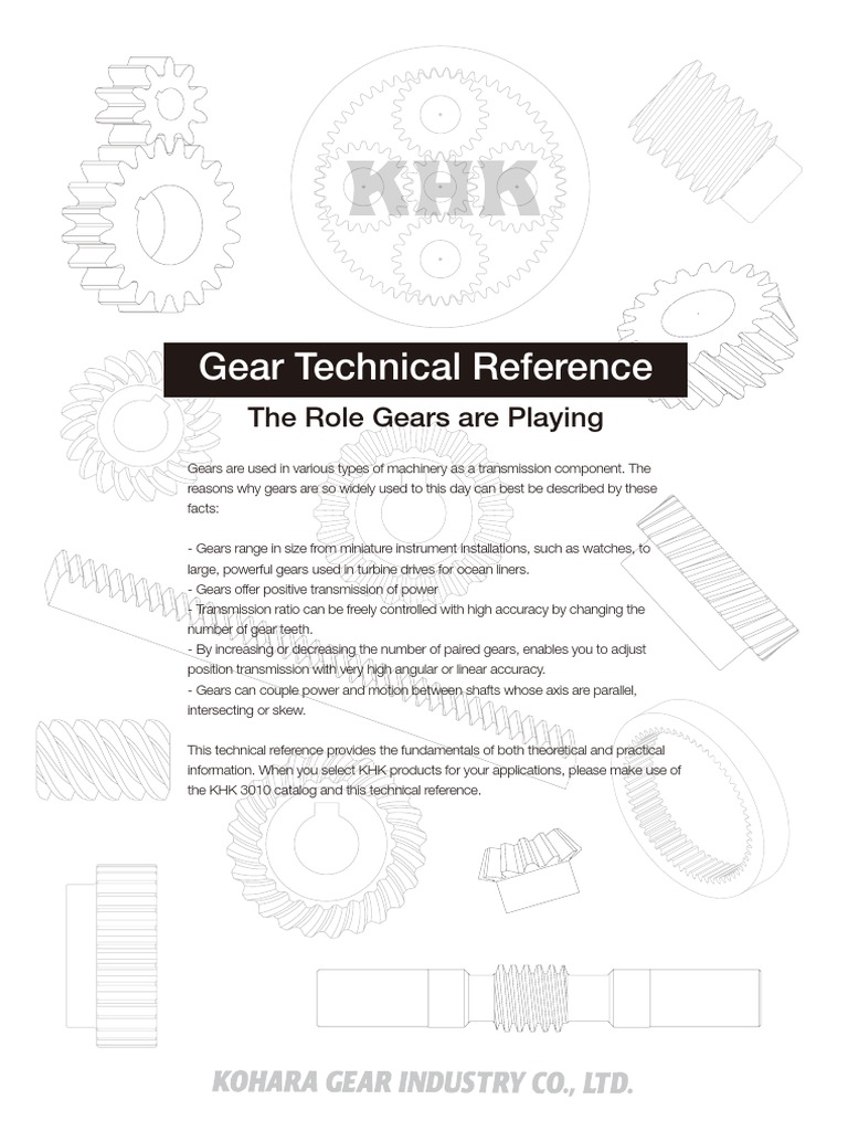 KHK - Gear Technical Ref | PDF | Gear | Mechanical Engineering